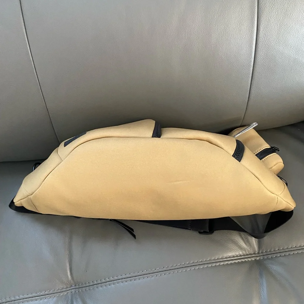 NWT Woofing Around The Bentley Tan Crossbody/Sling Premium Bag.